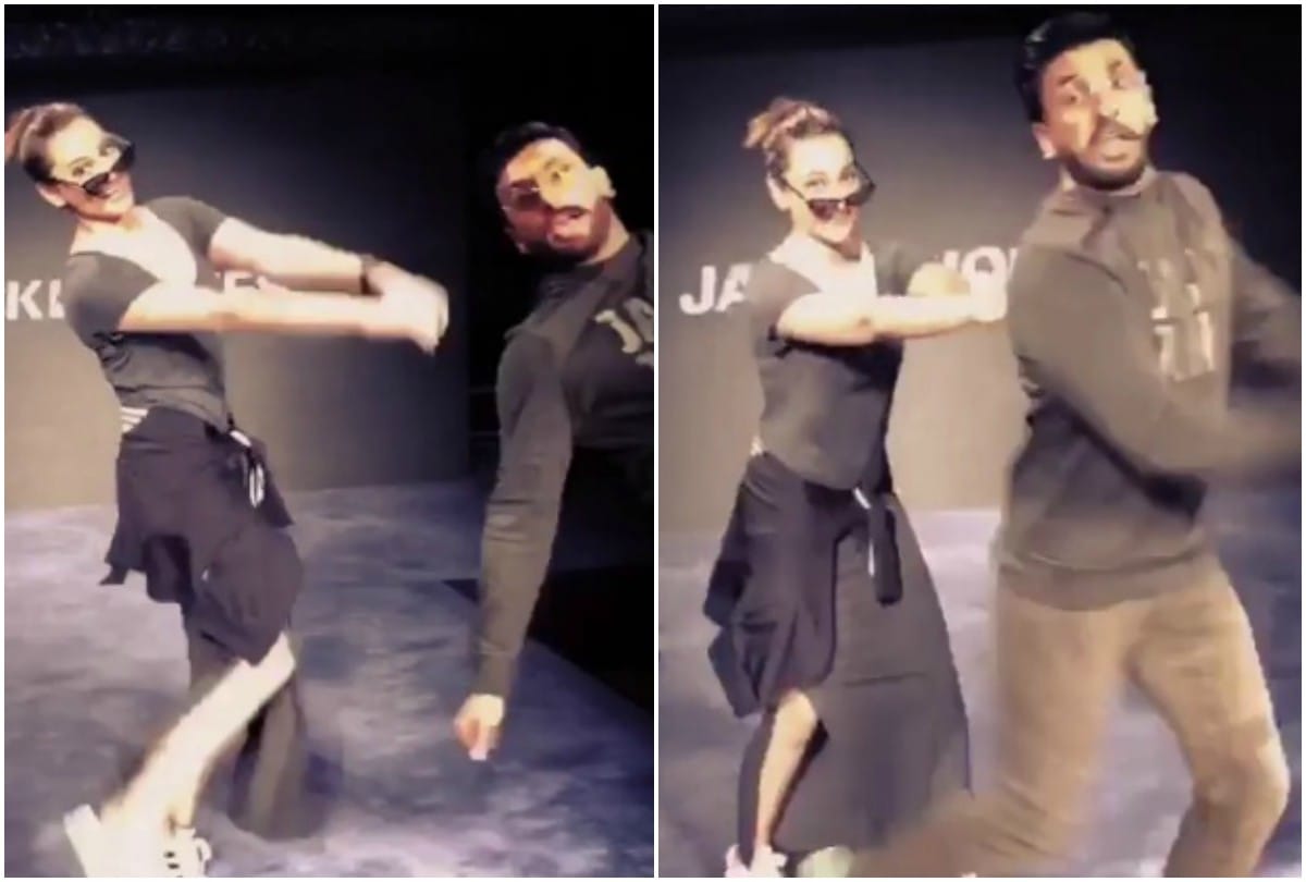 Video Ranveer Singh ran away from Sonakshi Sinha while promoting Happy Phirr Bhag Jayegi film