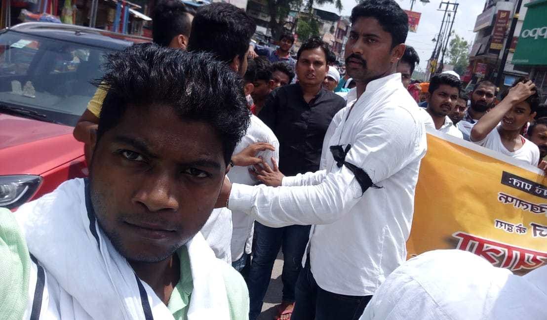 Protest against SCST act amendment in varanasi