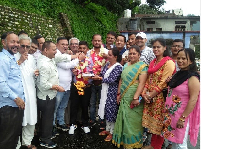 Congress workers welcomed newly appointed office bearers