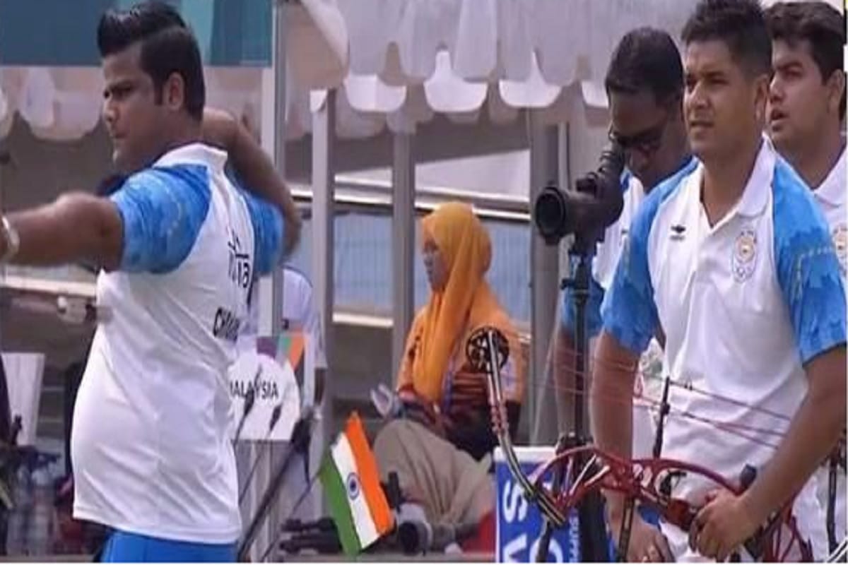 india clinched silver in mens compound archery team event after narrow loss to republic of korea