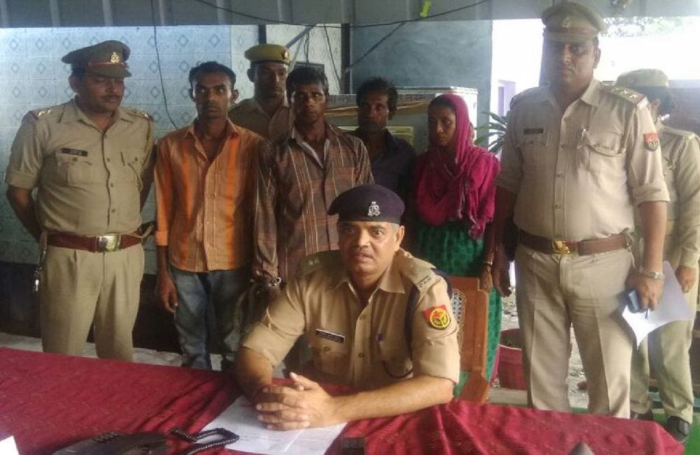 mathura police arrested five Bangladeshi citizens for living illegally