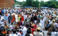 एससी एसटी एक्ट के विरोध में तीन घंटे तक हाइवें पर उग्र प्रदर्शन