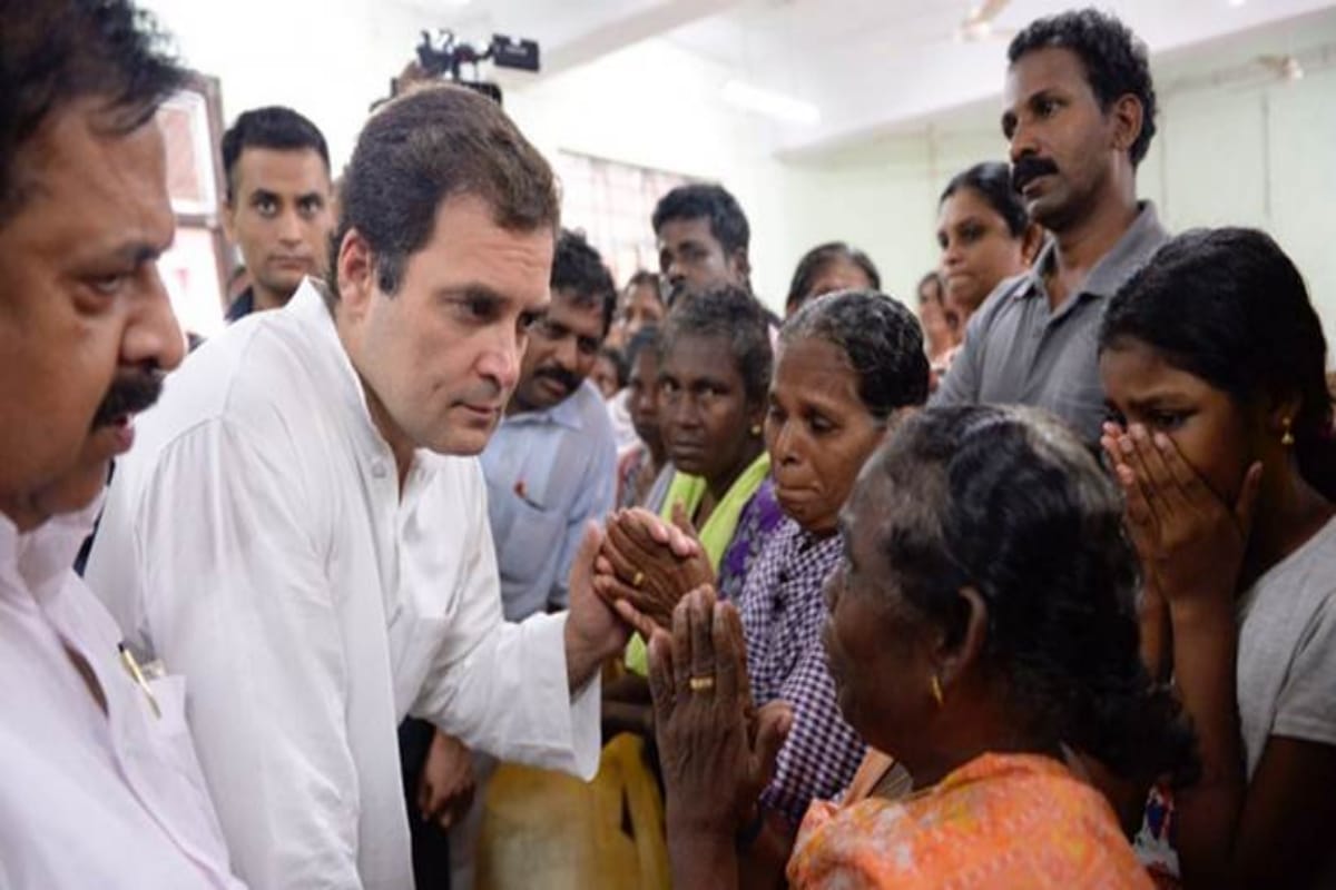 Rahul Gandhi visits flood relief camps in Kerala, will remain for two days between victims