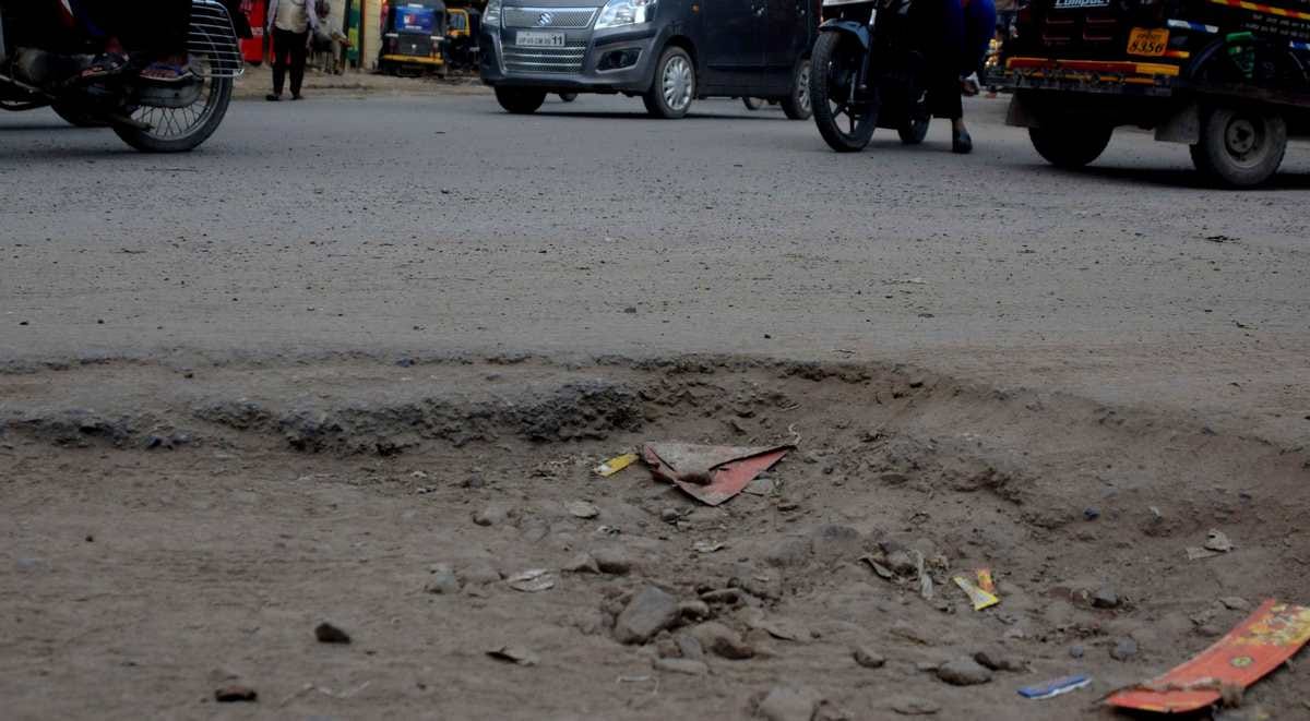 Varanasi roads damage with in on month