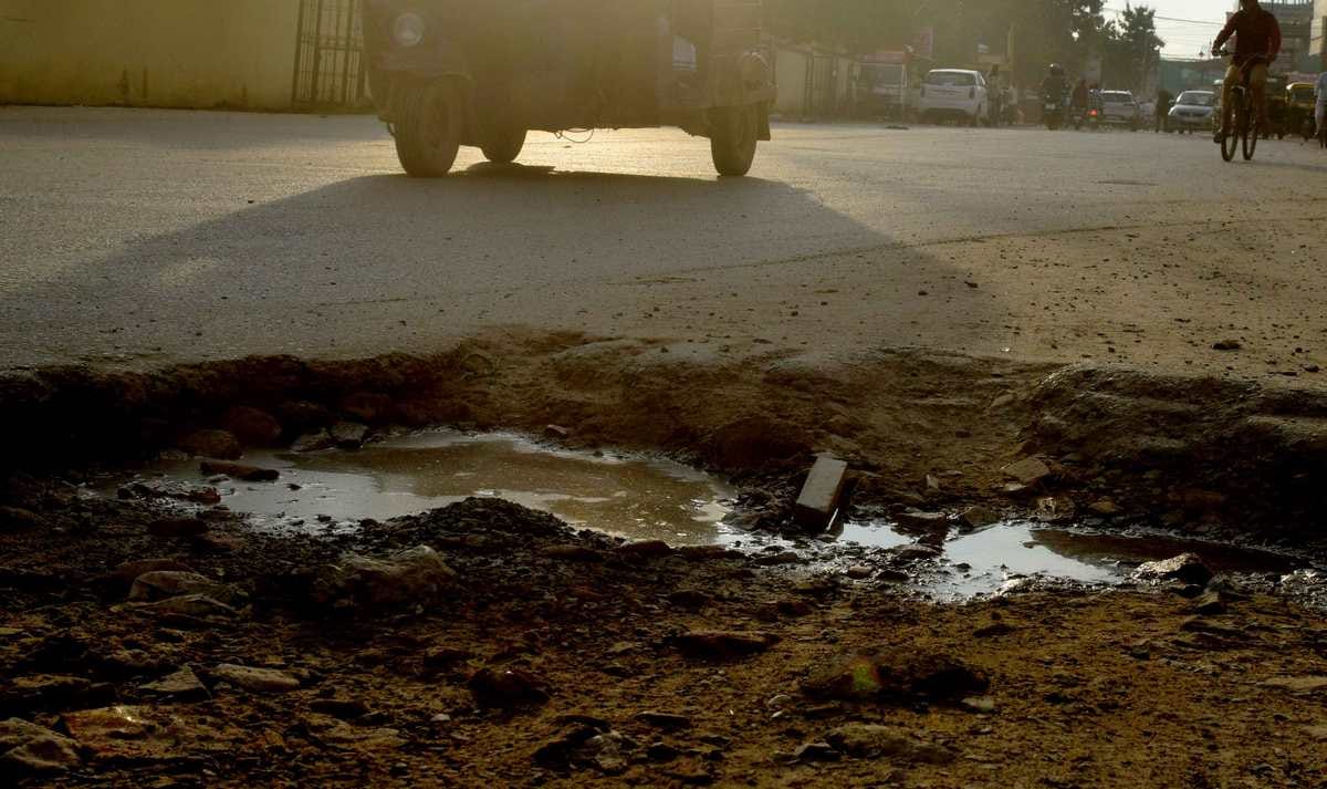 Varanasi roads damage with in on month