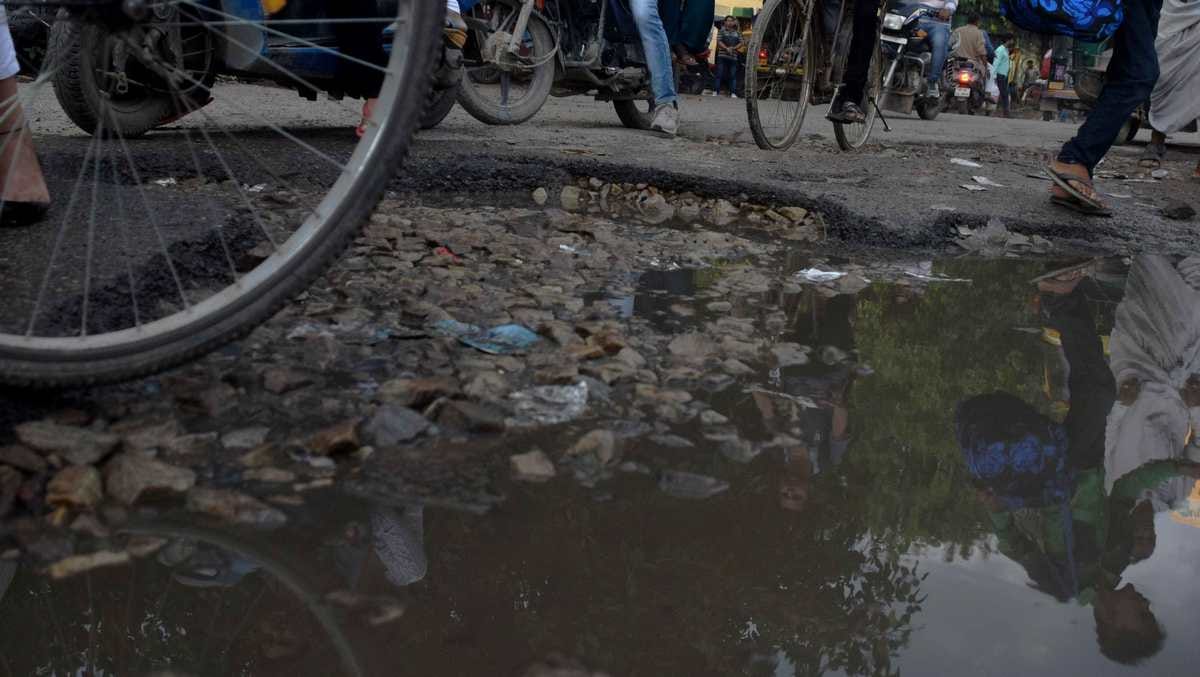 Varanasi roads damage with in on month