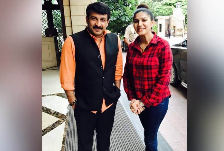 Chandigarh, Sapna Choudhary Dance with Delhi BJP President Manoj Tiwari, Video Viral