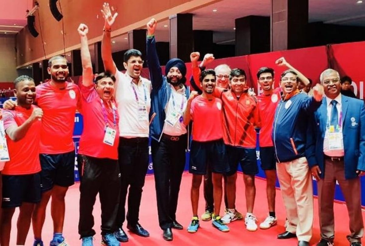 Table tennis team created history by clinching bronze medals in asian games 2018