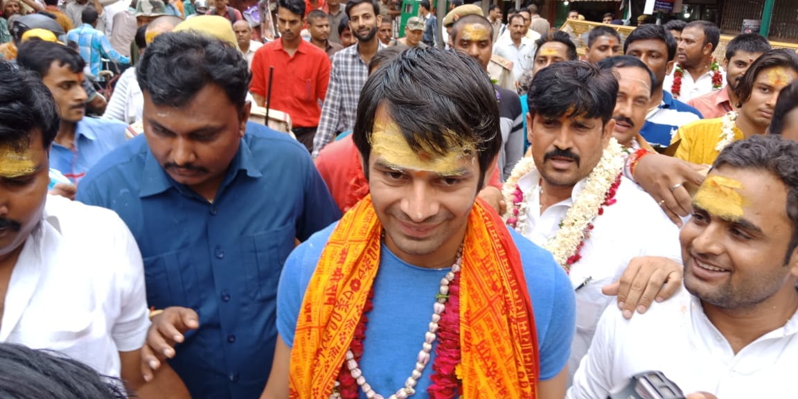 without eating food tej pratap yadav does circle of govardhan hill, fall ill
