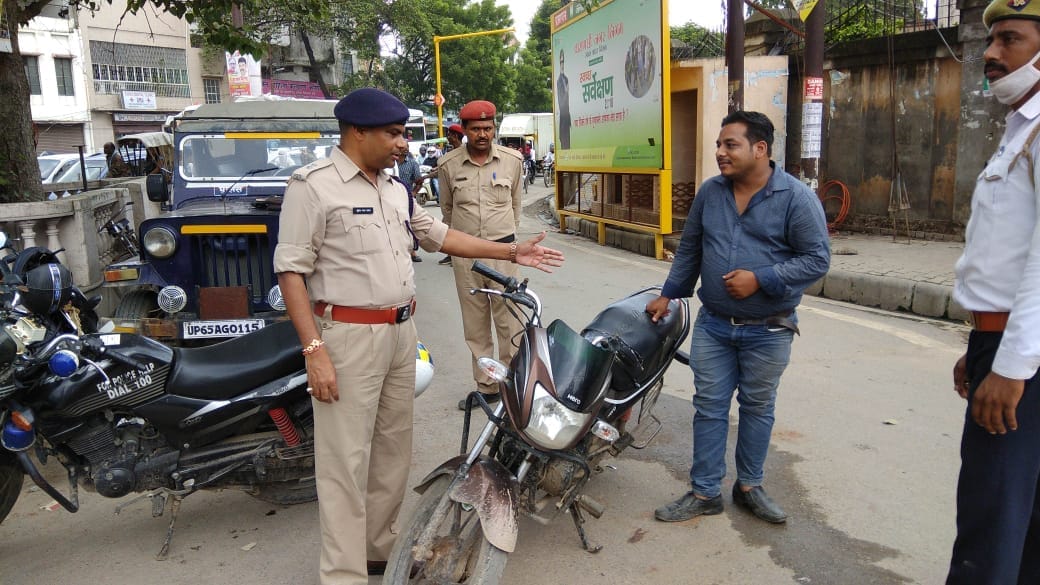 varanasi traffic police twice vehicle checking in one month