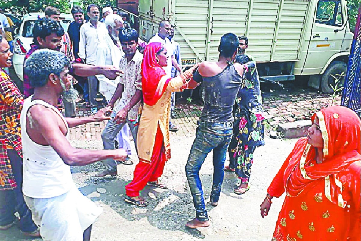 two injured after a minor dispute of children in muzaffarnagar
