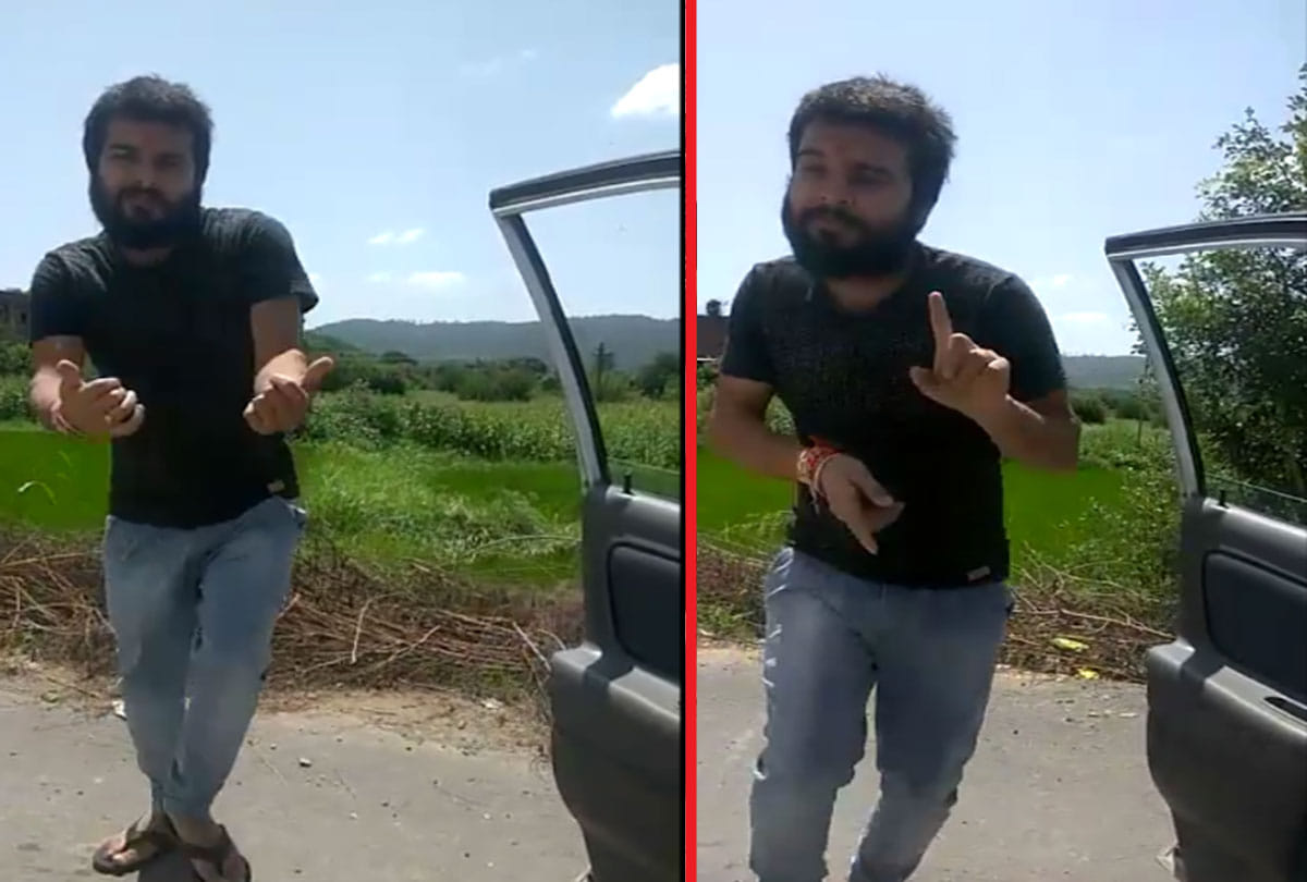 police took two youth in custody doing kiki dance challenge in rajouri jammu kashmir