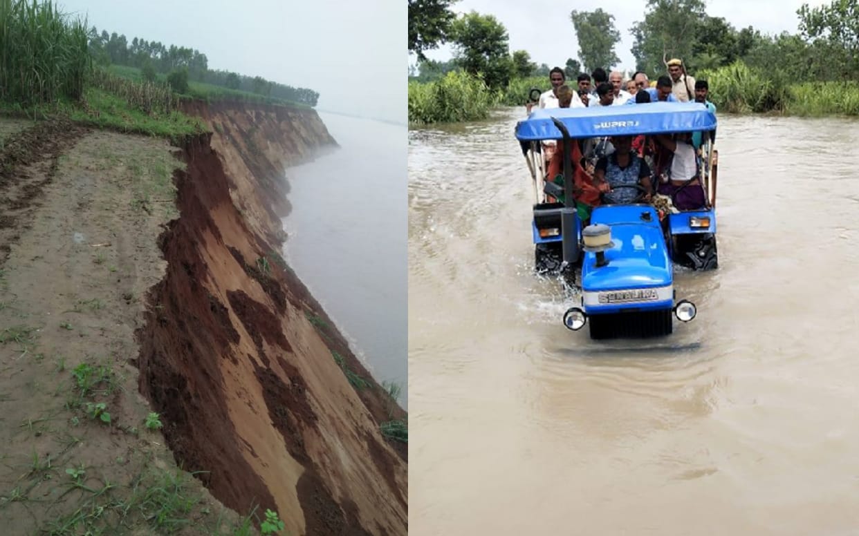 UP: Ganga river increase tension of flood after 1 lakh 15 thousand cusec water left to