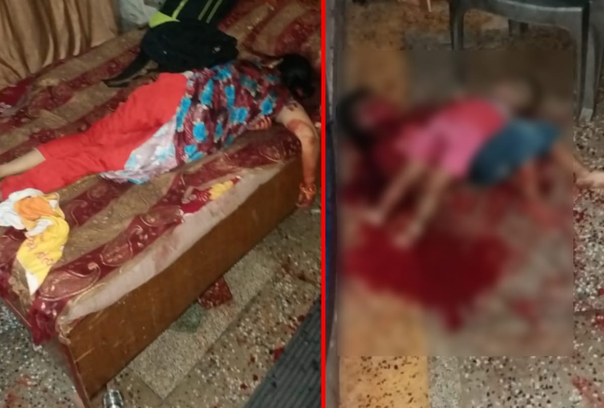 A man Killed his wife and two sons in Bulandshahr of uttar pradesh