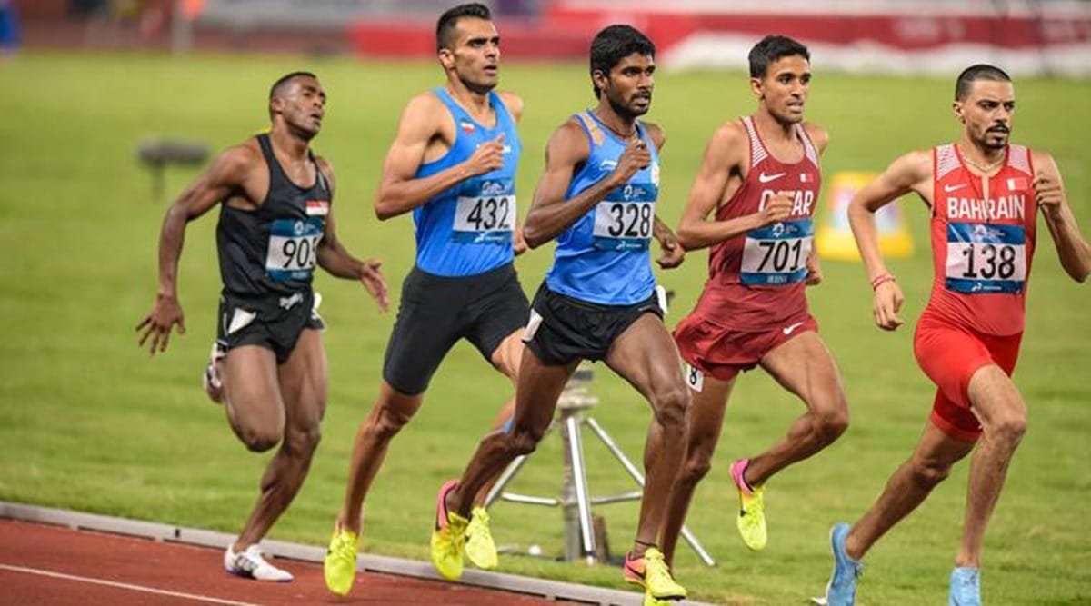 Preparations for the Asian Championships on the soil track