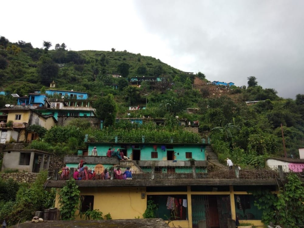 landslide in ghansali family seven members killed