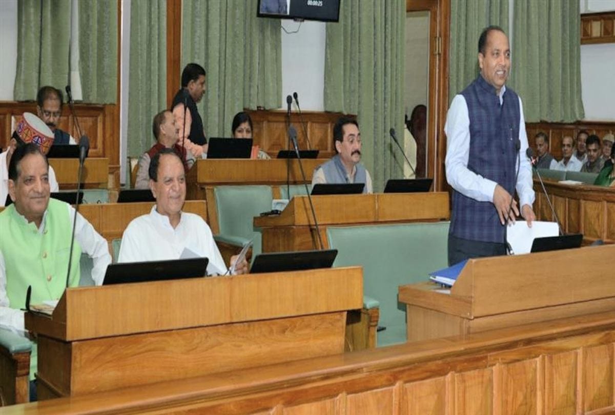 Cm jairam thakur statement in himachal assembly session at Shimla