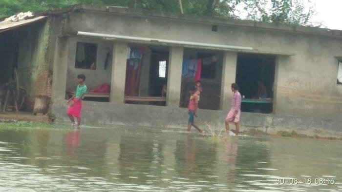 rain fall incerased trouble of flood affected