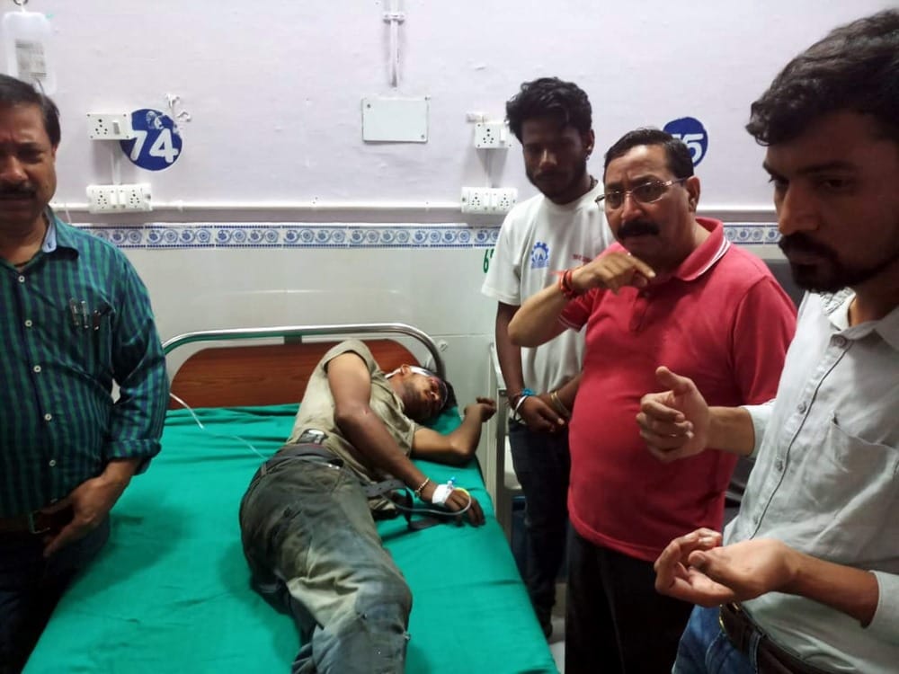 Varunavat mount heavy boulder dropped into residential colony
