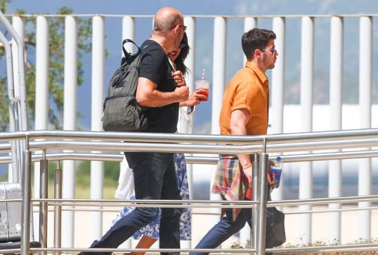 After sending kiss on social media Priyanka Chopra spotted with Nick Jonas in the US