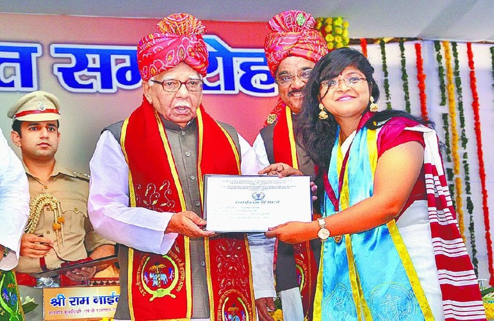 governor ram naik says participation of girls in education good signs for society