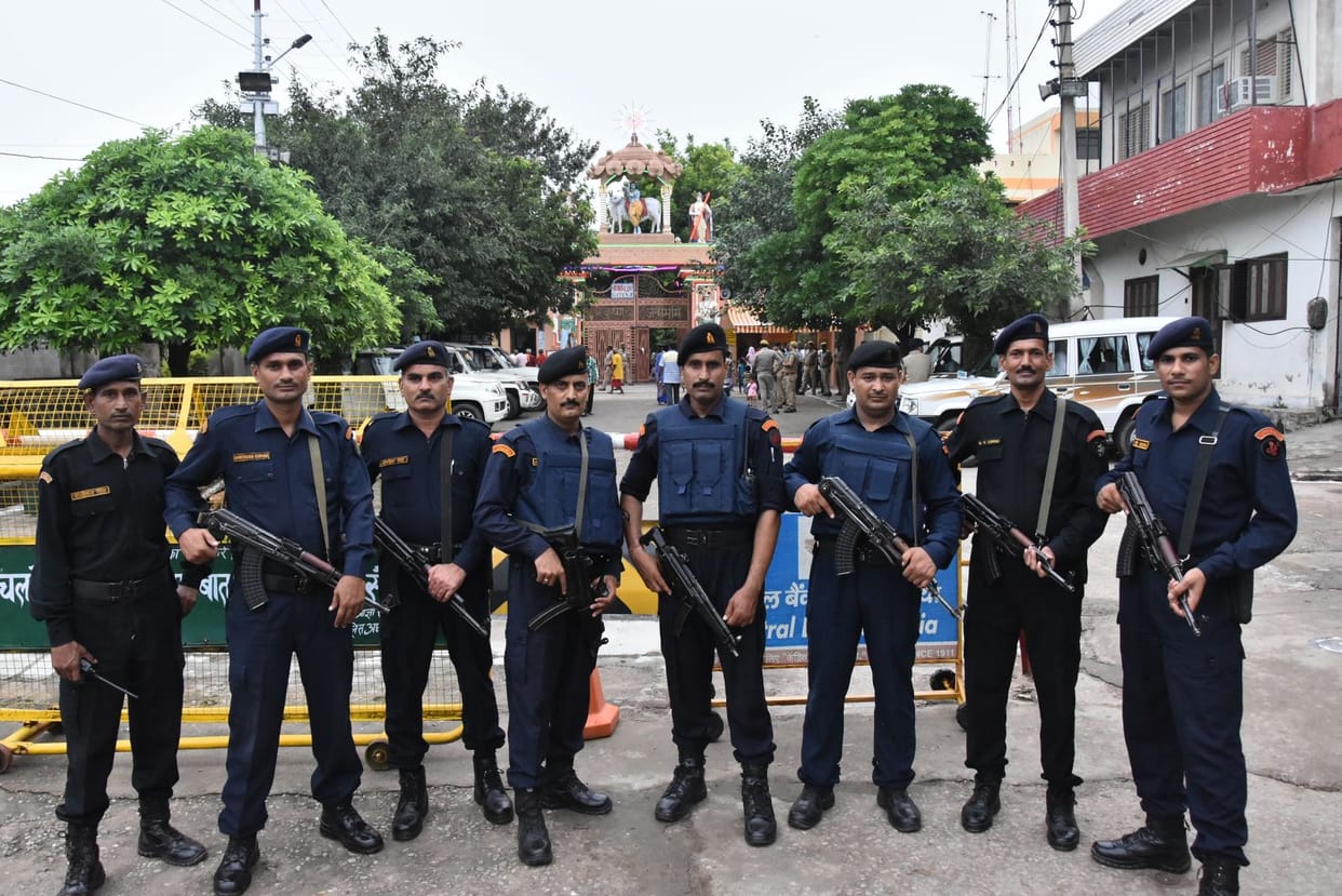 श्रीकृष्ण जन्माष्टमी की सुरक्षा में लगे 3000 जवान