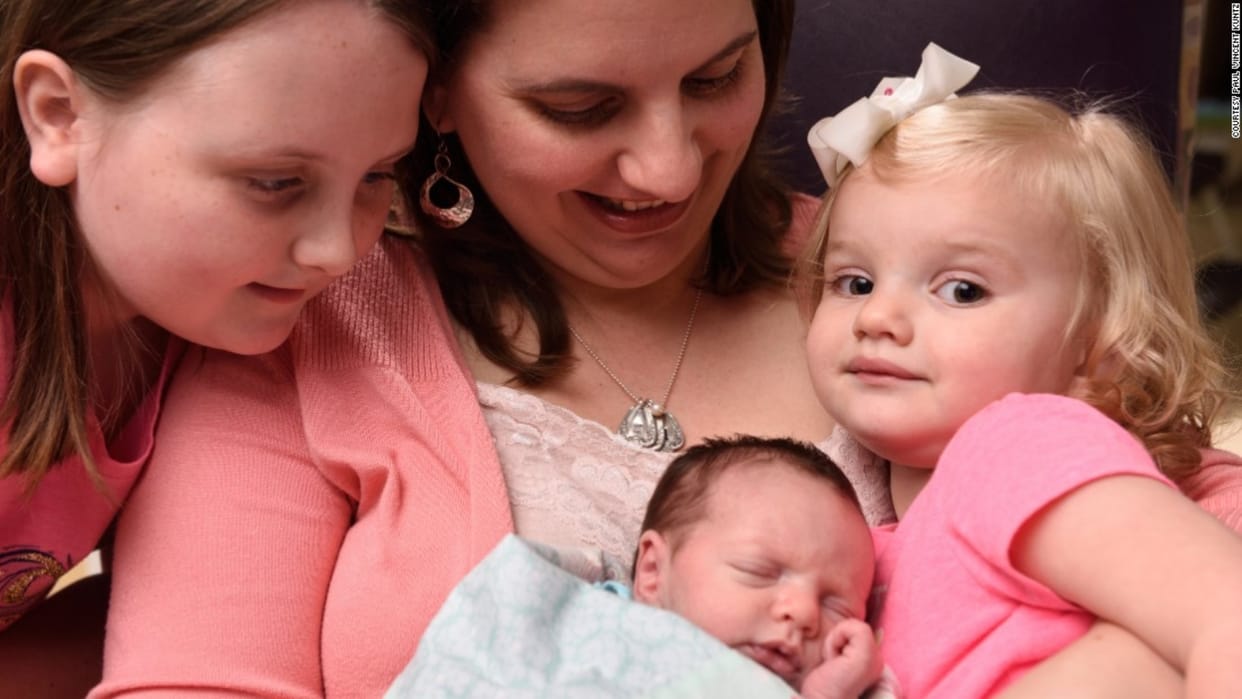Due to tumor surgery Child born two times in 9 months