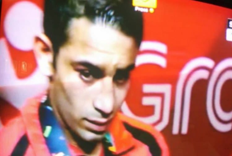 Asian Games 2018 Gold Medalist  Indian Army Soldier Amit Panghal Emotional during Medal Ceremony