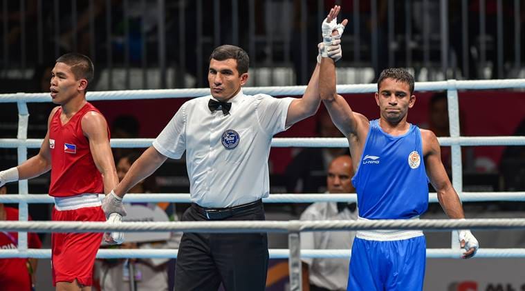 Asian Games 2018 Gold Medalist  Indian Army Soldier Amit Panghal Emotional during Medal Ceremony