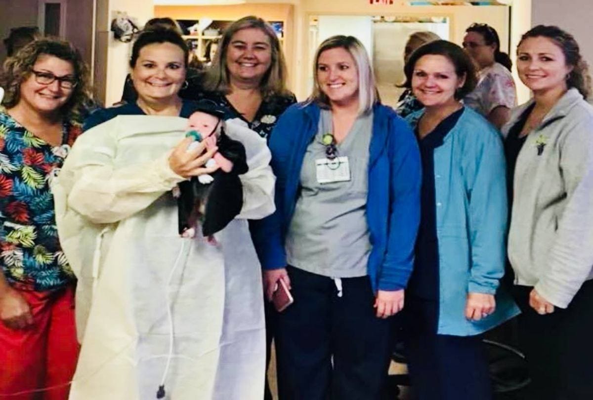 Eight Month Old Baby Graduates As He Discharged From ICU In USA