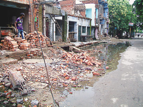 City on the heap of debris