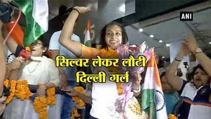 Asian Games 2018: Silver winner Pincky Balhara receives warm welcome at Delhi airport