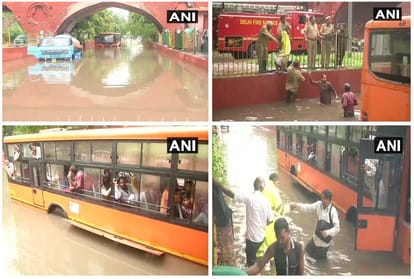 heavy rain in delhi ncr water logging in many areas