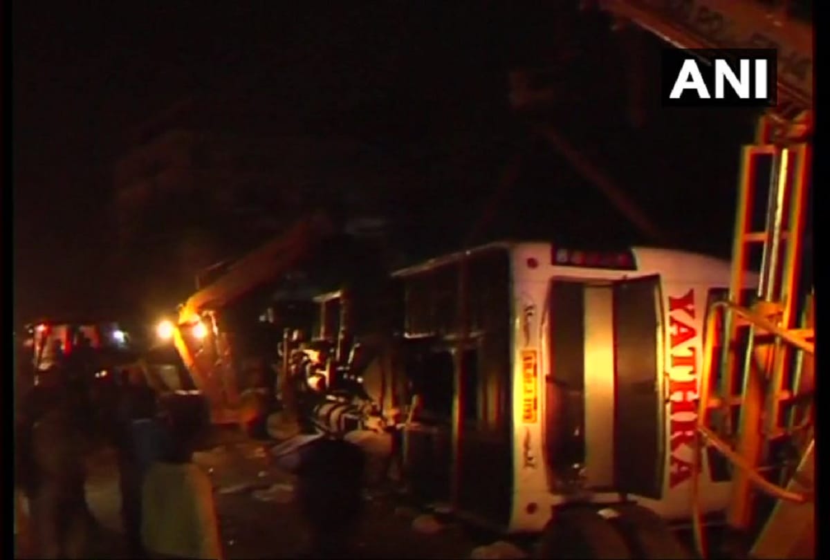 Bus Accident in Coimbatore Tamil Nadu, Seven people dead on the spot