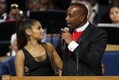 Bishop apologies for groping Ariana Grande on stage at the funeral