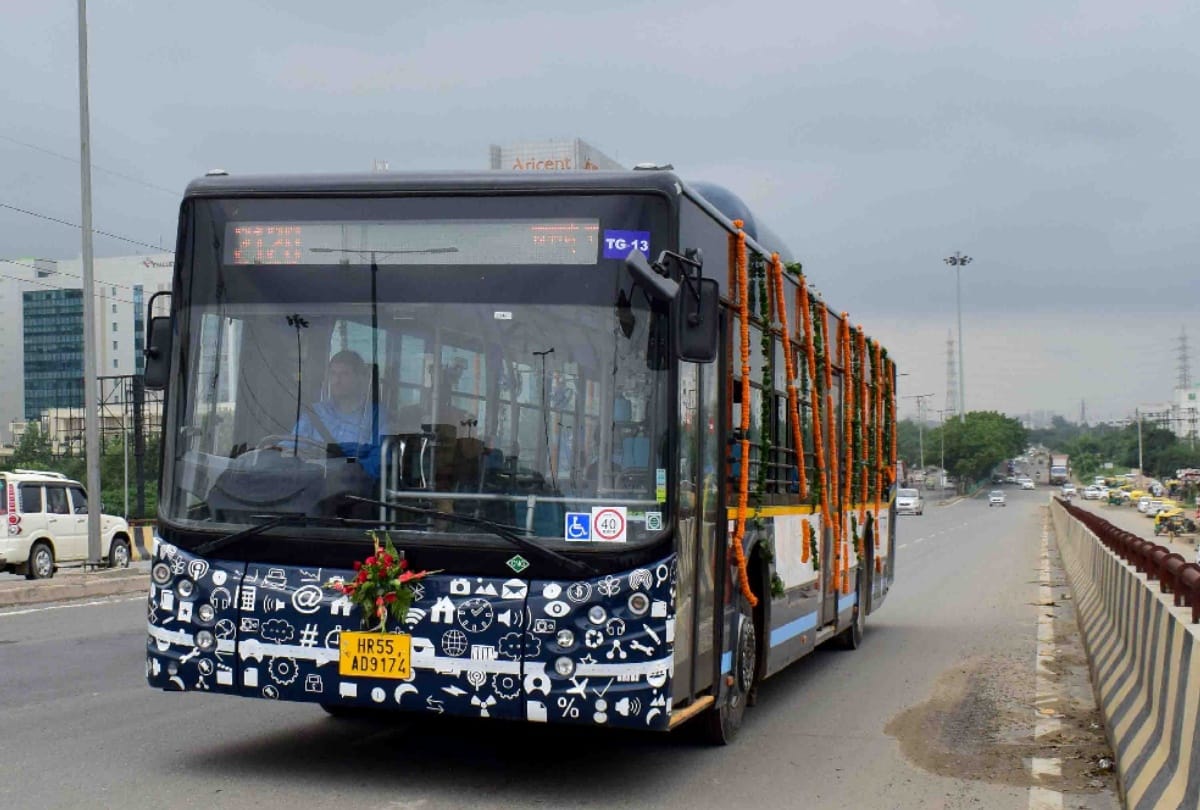 cm manohar lal khattar inaugurated of GMD city bus