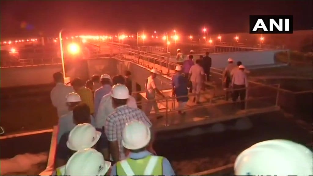 CM yogi visit PM modi constituency in night