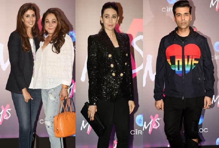 Amitabh Bachchan Aishwarya Rai and Neha Dhupia spotted Shweta Bachchan Nanda store launch