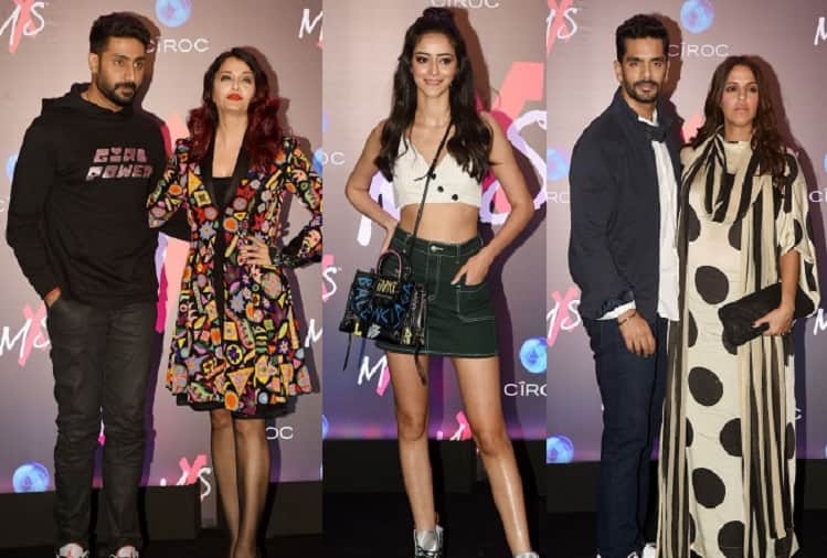 Amitabh Bachchan Aishwarya Rai and Neha Dhupia spotted Shweta Bachchan Nanda store launch