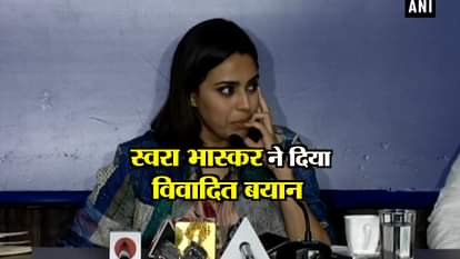 SWARA BHASKAR IN CONTROVERSY OVER  HER NEW STATEMENT FOR BJP GOVT