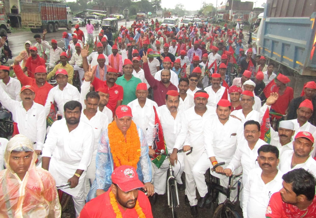 SP's cycling trip reached the district, welcome