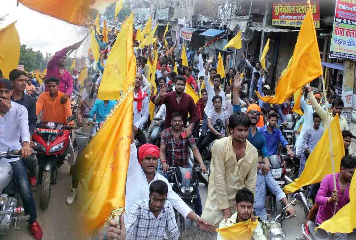 Krishna Vahini took out a bike rally