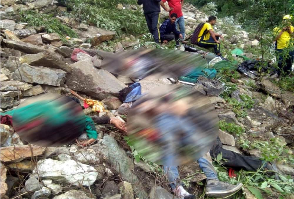 Dead Body rescue Horrible photos after accident in uttarkashi