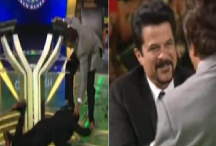 Anil Kapoor bent down on Amitabh Bachchan feet in Kaun Banega Crorepati season 6
