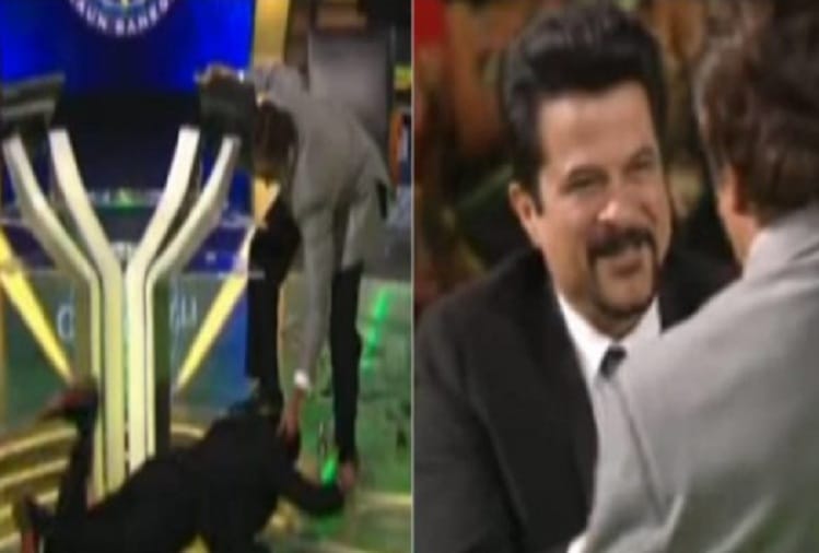 Anil Kapoor bent down on Amitabh Bachchan feet in Kaun Banega Crorepati season 6