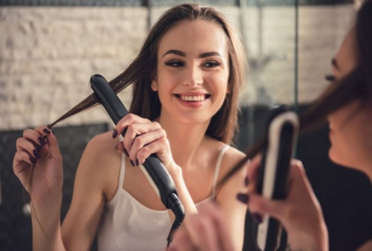 Use of hair straightener hotsell in hindi