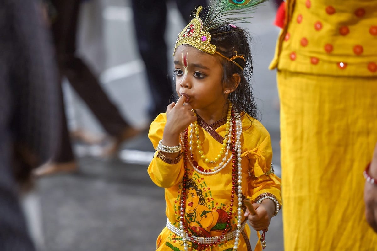 on the occasion of krishna janmashtami the country is krishnamay