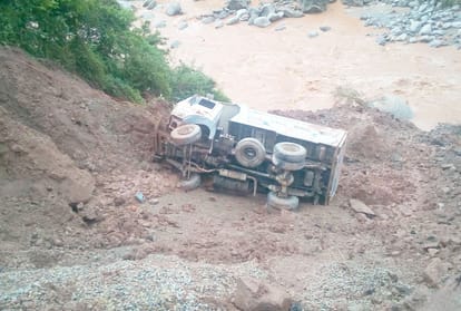 Three died in truck accident in shillai at sirmour himachal pradesh