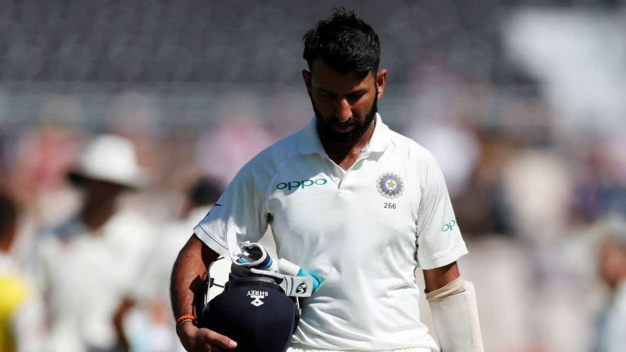 cheteshwar pujara hit by Neil Wagner bouncer during india vs new zealand icc world test championship final at southampton watch video