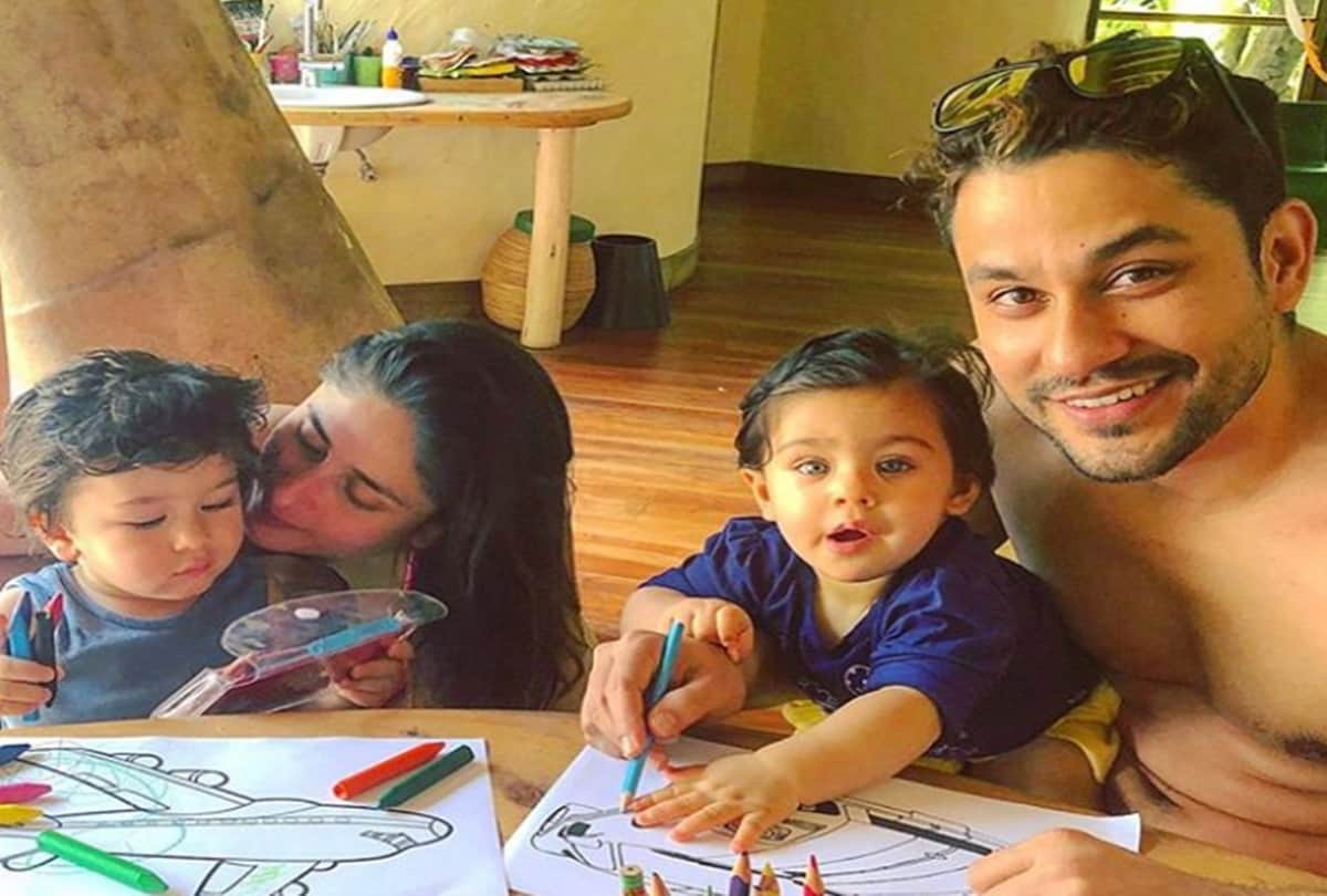 Kareena Kapoor with taimur In Hot Pink Bikini Pictures goes viral